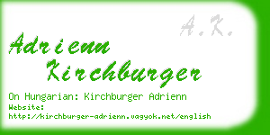 adrienn kirchburger business card